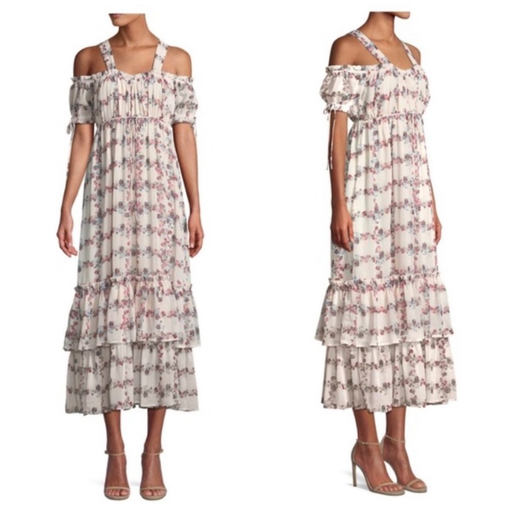 Endless Rose off shoulder midi floral dress